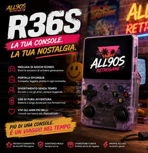 R36S Pro Originale – ARKOS 2.0  Doppio Chip RAM • Rockchip RK3326