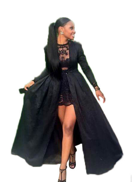 Vestido sexy de encaje de gasa suelta Dos conjuntos 