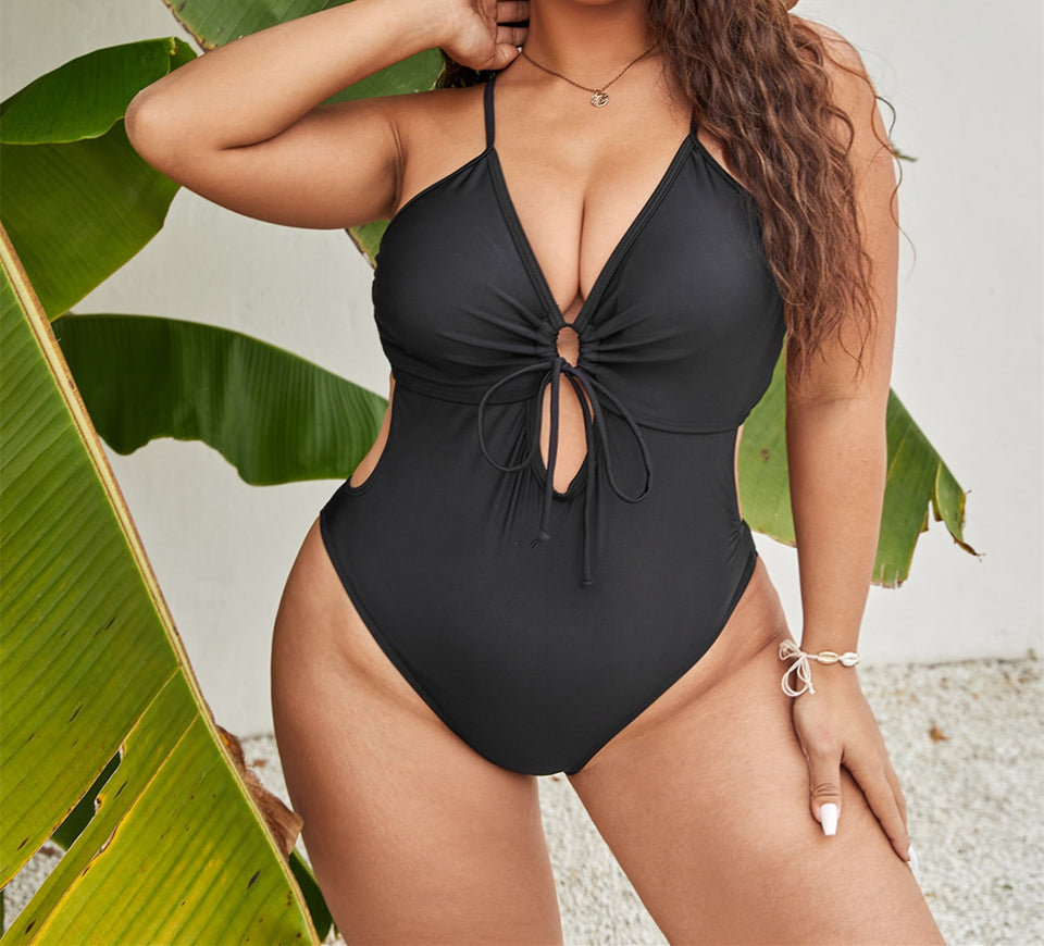 Large Size One-Piece women's one-piece beach swimsuit