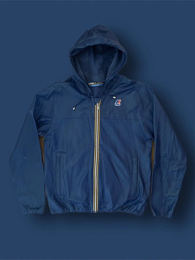 Bomber cappuccio vera pelle Kway tg L Thriftmarket