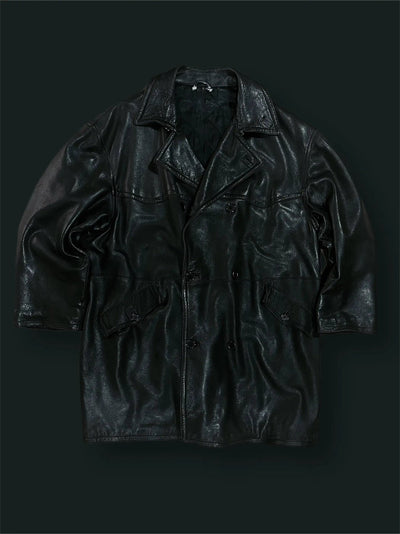 Cappotto in pelle vintage oversize tg XXL Thriftmarket