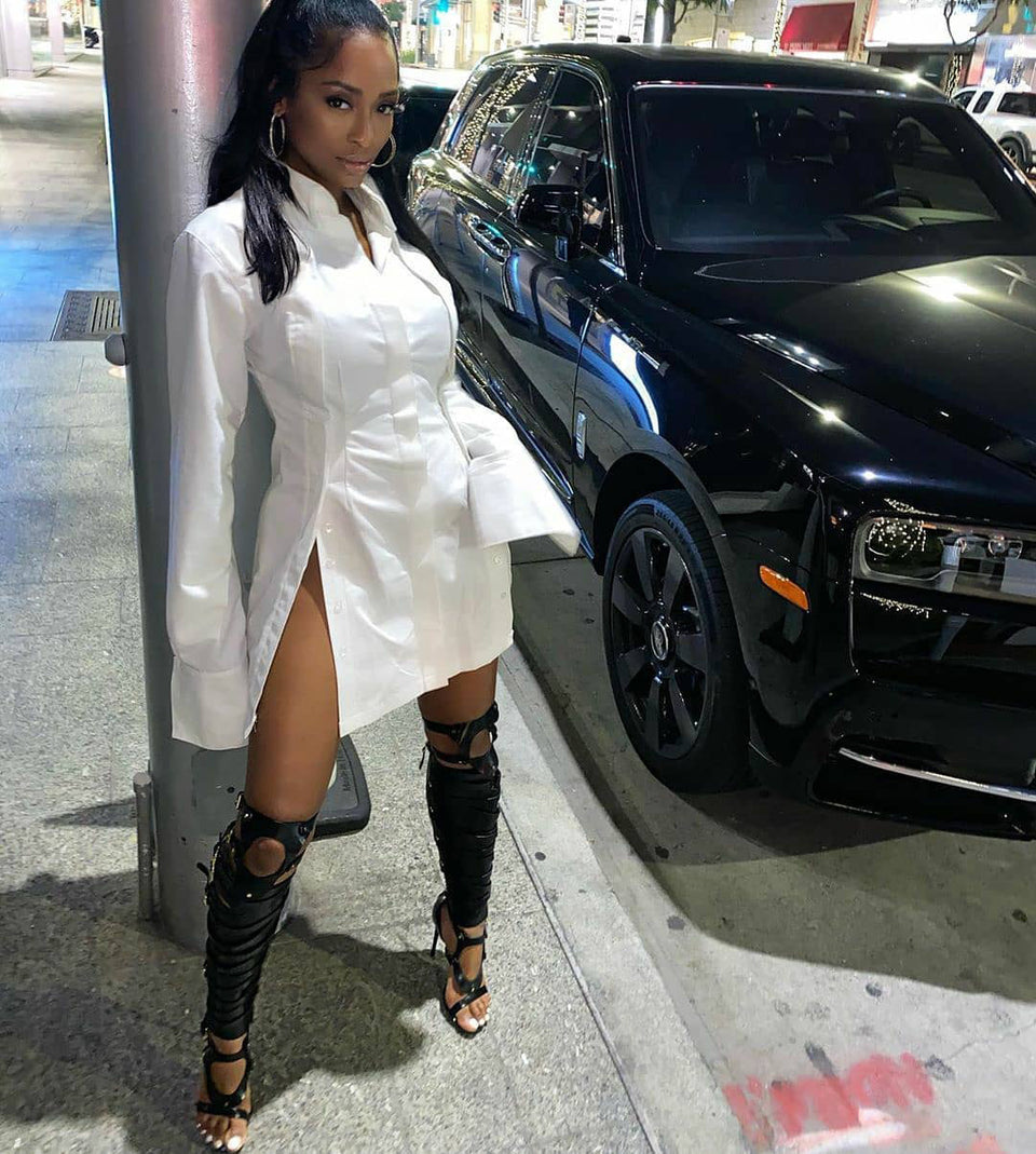 Vestido camisero mujer