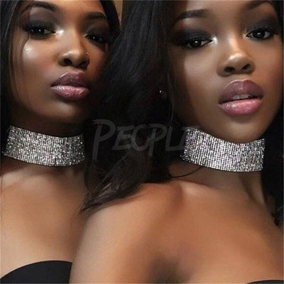 Glitter Collar Silver MUST HAVE